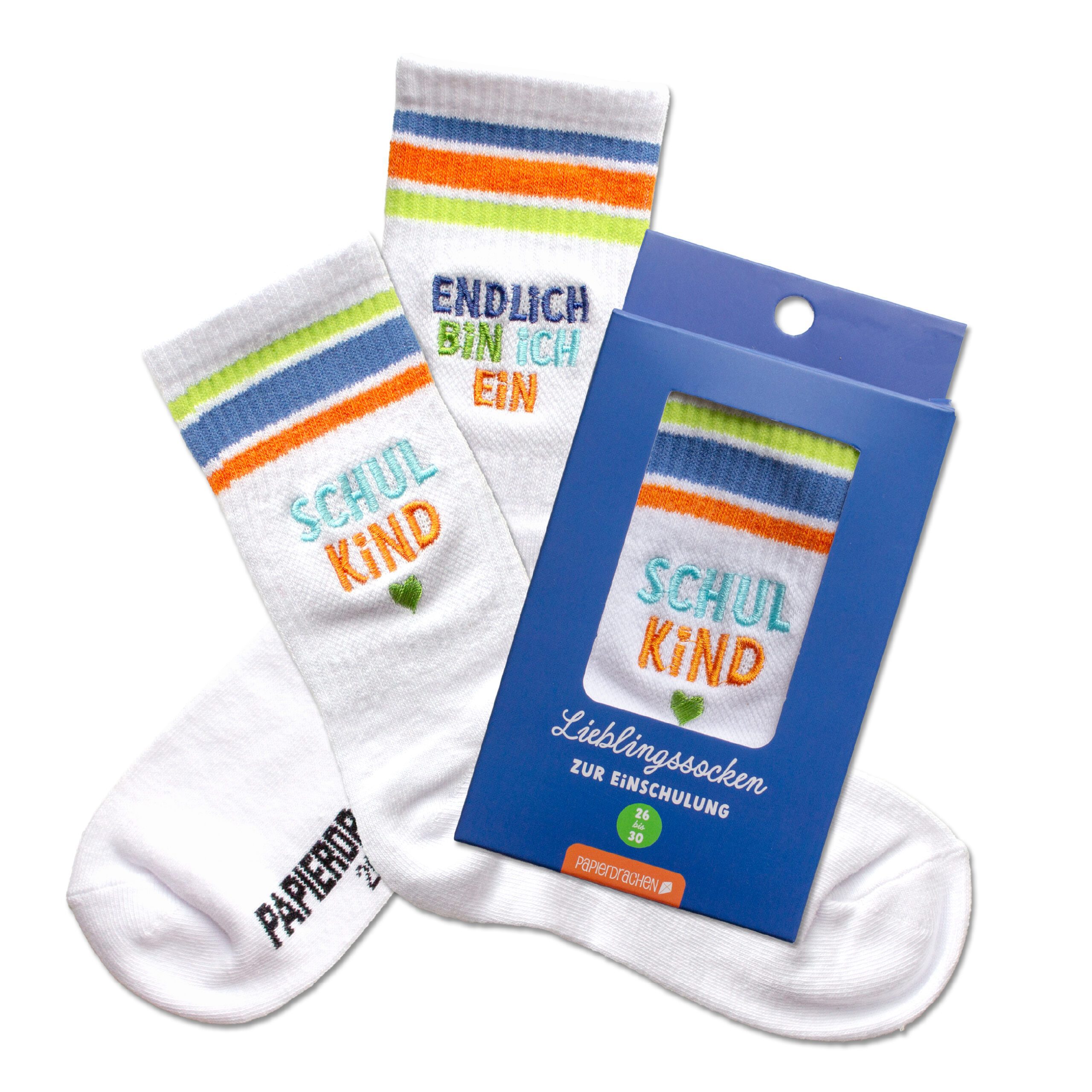 270-030-002_1 Schulkind Socken Blau- Set 02 – Bild 1