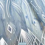 Tüll Cape mit Glitzer – hellblau – Bild 4