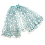 Tüll Cape mit Glitzer – mint
