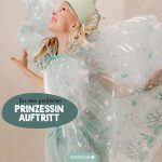 Tüll Cape mit Glitzer – mint – Bild 4
