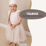 Tüll Rock mit Glitzer – beige – Bild 2