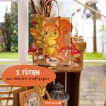 3 Laternen Waldtiere aquarell - Set 6 – Bild 3