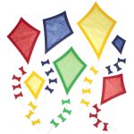 Fensterbilder - Drachen - Set 2