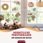 Fensterbilder zum Ausmalen – Kürbis – Bild 2