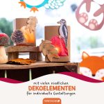 8 Tischlichter Waldtiere aquarell Set 02 – Bild 4