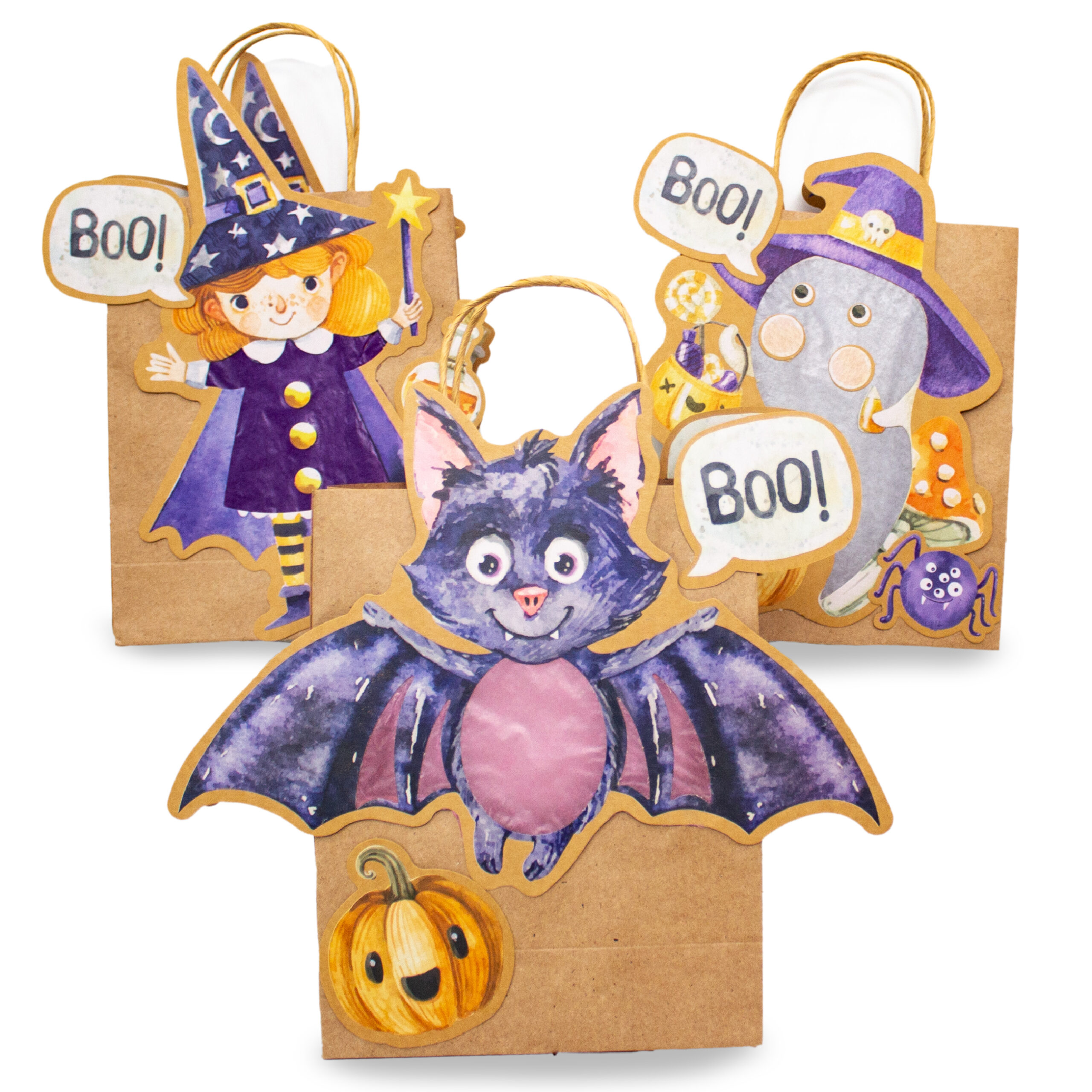 301-001-001_1 3 Kinderlaternen Halloween - Set 01 – Bild 1