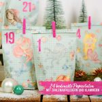 Adv Bedruckte Tüten Meerjungfrau mit pinken Klammern - Set 10 – Bild 2