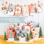 Adventskalender mit bedruckten Tüten – Eisblau – Bild 2