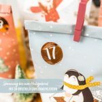 Adventskalender mit bedruckten Tüten – Eisblau – Bild 4