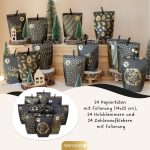 Adventskalender schwarz gold – Bild 2