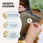 Adventskalender schwarz gold – Bild 4