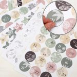 Zahlenaufkleber Set mit Geschenkstickern – Style – Bild 2
