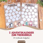 Adventskalender zum Freirubbeln – Weihnachtsaufgaben für Kinder – Bild 2