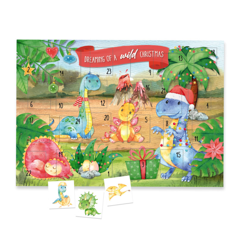 400-016-002_1 Tattoo Kalender - Dino - Set 2 – Bild 1
