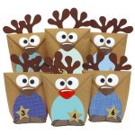 Adventskalender Rentiere - mit blauen Bäuchen