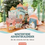 Advents Wintertiere - Tüten mit Standzteilen – Bild 2