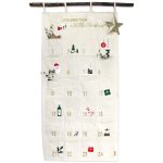 Adventskalender Wandteppich beige & gold Set Nr 34