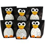 Adventskalender gestanzt - Pinguin - schwarz weiß – Bild 2