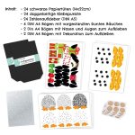 Adventskalender gestanzt - Pinguin - schwarz weiß – Bild 4