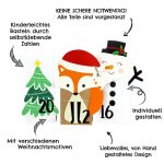 Adventskalender gestanzt - Winterwald MIX – Bild 2