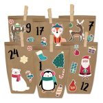 Adventskalenderset – Motiv Weihnachtstiere