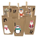 Adventskalenderset – Motiv Weihnachtstiere – Bild 2