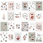 Karten Adventskalender international/englisch - Set 7 – Bild 2