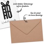 3 Klappkarten mit Holzanhängern - Weihnachten Set 01 – Bild 2