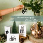 3 Klappkarten mit Holzanhängern - Weihnachten Set 01 – Bild 6