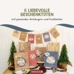 Henkeltütenset goldfoliert Wintertiere – Bild 2