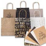 6 goldfolierte Geschenktüten – Holy Night
