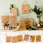 6 goldfolierte Geschenktüten – Scandi – Bild 2