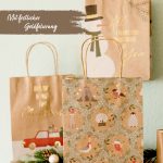 6 goldfolierte Geschenktüten – Scandi – Bild 4