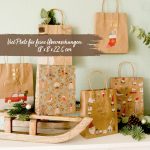 6 goldfolierte Geschenktüten – Scandi – Bild 5