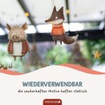 Fensteraufkleber Teeparty Waldtiere – Bild 6