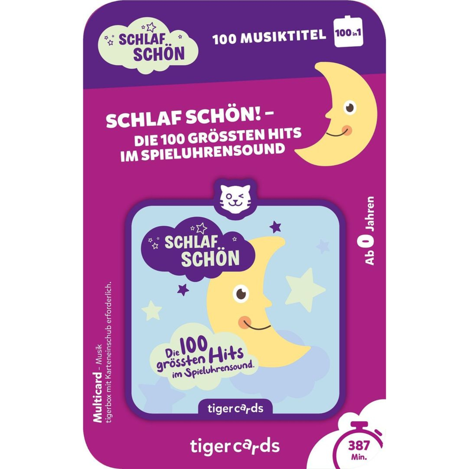 4538_multicard_Schlaf_schon1 tigercard - Schlaf schön! - Die 100 grössten Hits im Spieluhrensound – Bild 1
