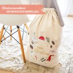 Geschenksäckchen zu Weihnachten - Cremefarben bunt – Bild 5