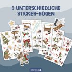 Fensteraufkleber Wintertiere – Bild 3