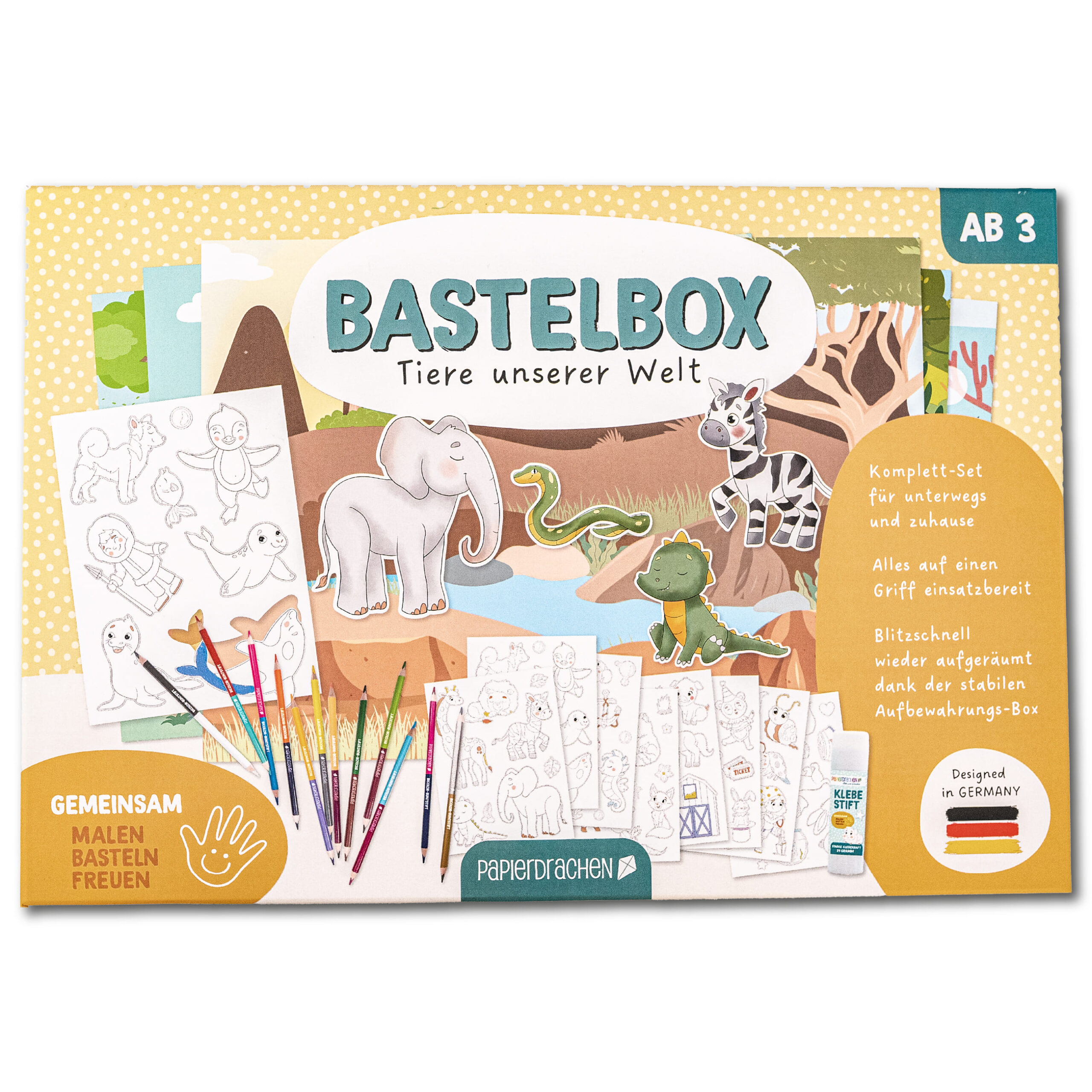 507-002-001_1 Bastelbox - Tiere unserer Welt - Set 1 – Bild 1