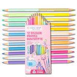 12 Bicolor Buntstifte pastell