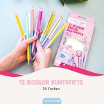 12 Bicolor Buntstifte pastell – Bild 2