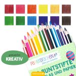 12 Buntstifte für Glas und Papier – Bild 5