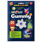 CrazyClay Gummy Einzelfarben Laserknete weiss
