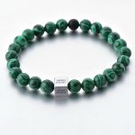 Herrenarmband Malachit- & Onyx-Steine