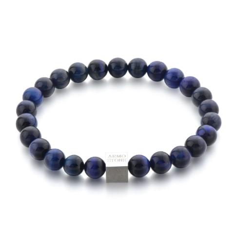 ARM-ASN48 Herrenarmband Blaues Tigerauge – Bild 1