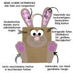 Grosse DIY Osterhasen mit grossen Tüten - orange pink lila – Bild 2