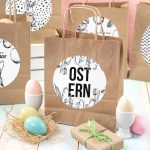XXL Ostertüten Henkel - braun - schwarz weiss – Bild 4