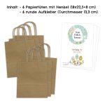 XXL Ostertüten Henkel - braun - Frühling Türkis Set 11 – Bild 6