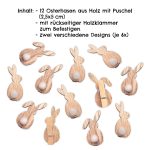 12 Oster Holzklammern – Bild 7