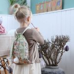 Ostern Rucksack Blumen grün – Bild 4